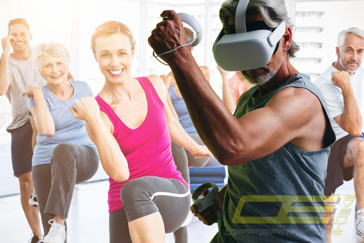 Mobile Virtual Reality Fitness Station mieten für Gesundheitstage, Messen und Events