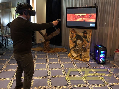 Wild West Shooting mit VR Brille in der Virtual Reality für Events und Western Partys