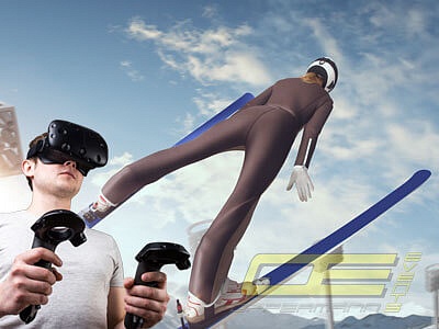 Skisprung VR Simulator mieten - 360 Skispringen in Virtual Reality auf Ihrem Event