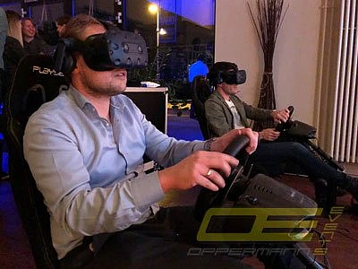 Virtual Reality racing simulator and driving simulator Rent our VR driving simulators throughout Europe for trade fairs and events with full service