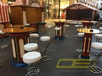 Nostalgie Bistrotische Stehtische mieten