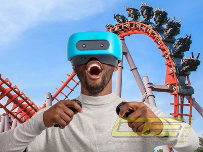 Achterbahnfahren mit VR Brille - Erleben Sie eine Achterbahnfahrt in der Virtual Reality