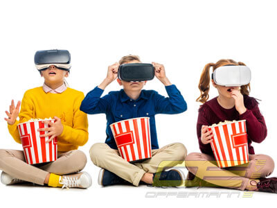 Mobiles Virtual Reality VR Kino mit 360 Grad Videos und Filmen für Events und Messen